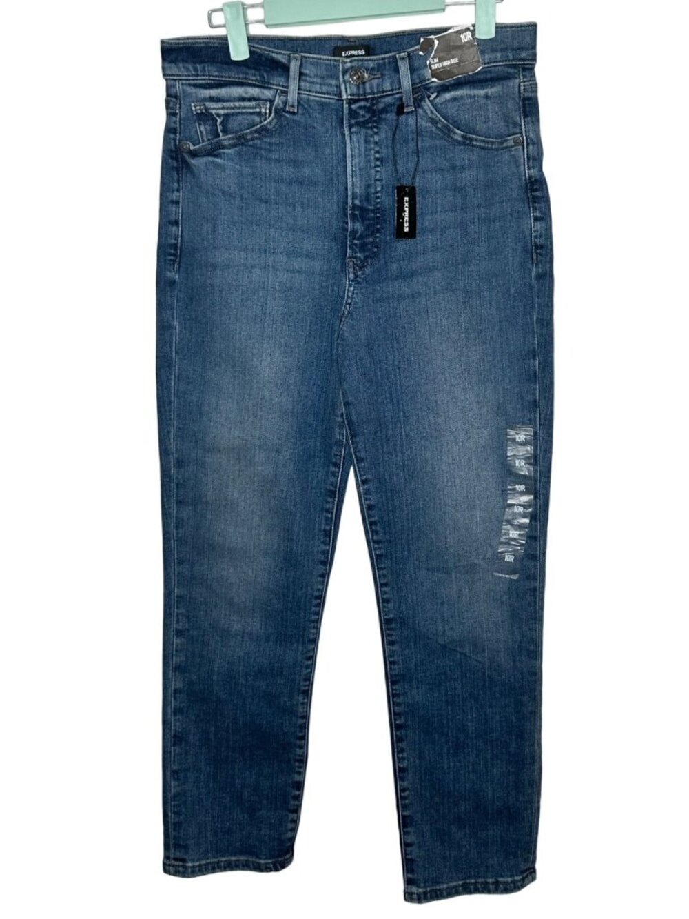 NWT Express women's slim super high rise size 10R *** as is